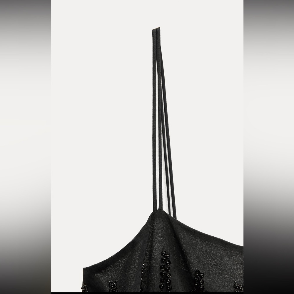Zara fringed rhinestones cut out Zara Woman collection dress - Picture 9 of 14
